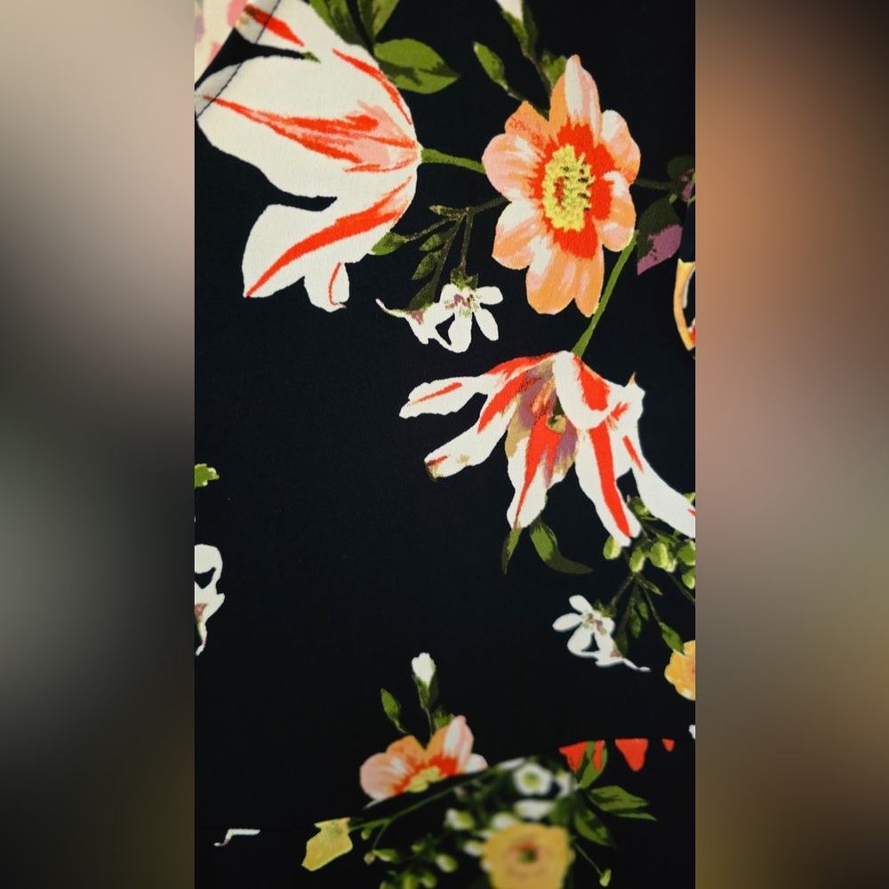 Ann Taylor Factory Black Floral Dress - Picture 5 of 5